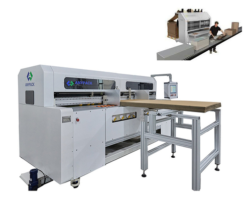 Automatic factory packing oo demand box machine for corrugate box production with slot slotting creasing trimming and die cutting
