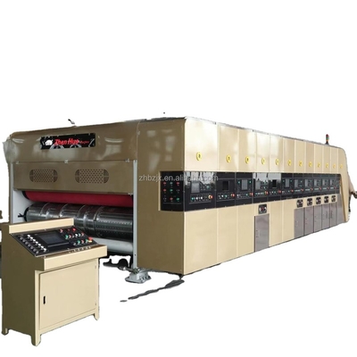 Hotels ZH SYKM Automatic Flexo Printing Slotting Machine Carton Die Cutting Wrapping Machines